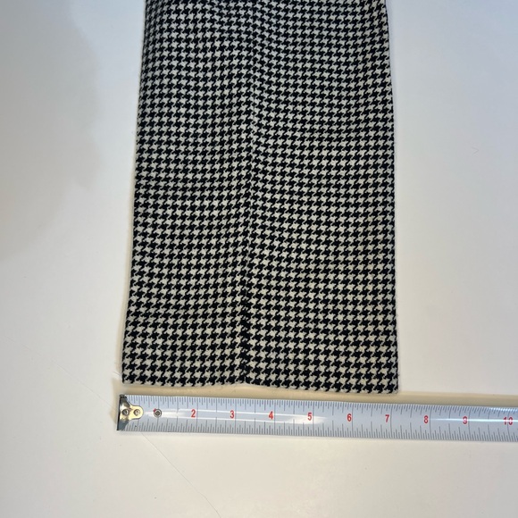 Polo Ralph Lauren Houndstooth Black and White Dress Pants Wool Blend Trousers - Picture 8 of 11
